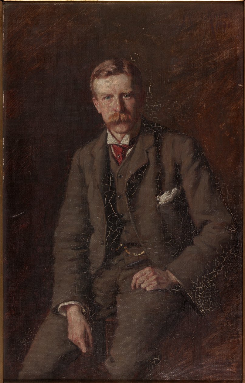 Porträtt av Henry Straker, 1890 av Franz Kops