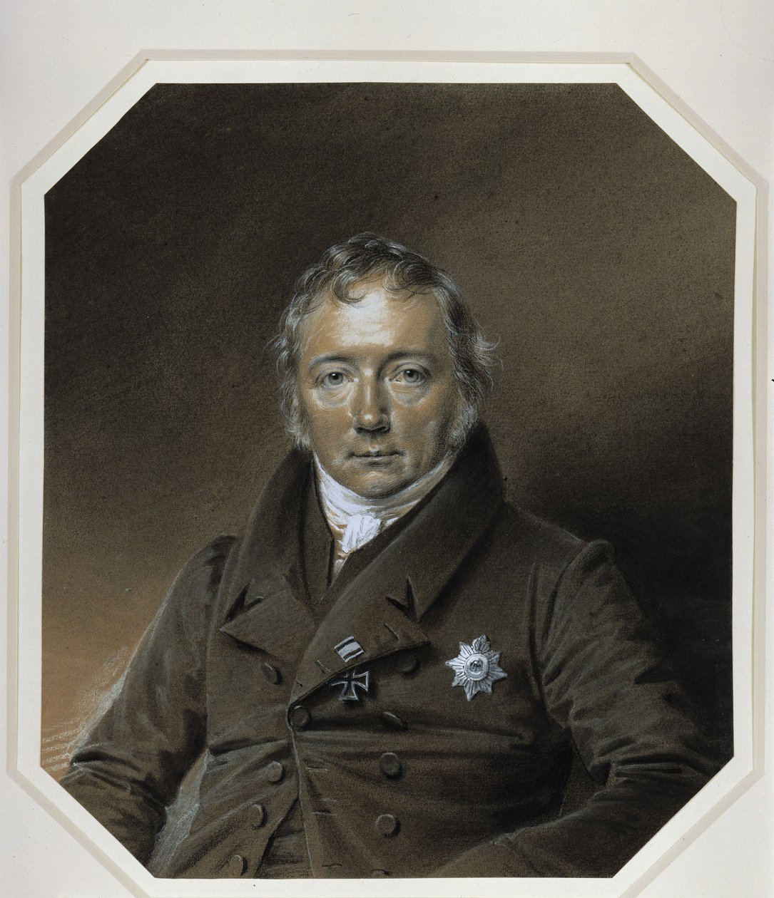 Porträtt av Friedrich Christian Adolf von Motz av Franz Krüger