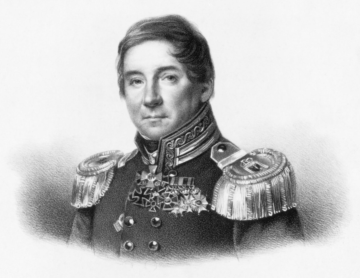 Johann Wilhelm von Wiebel av Franz Krüger
