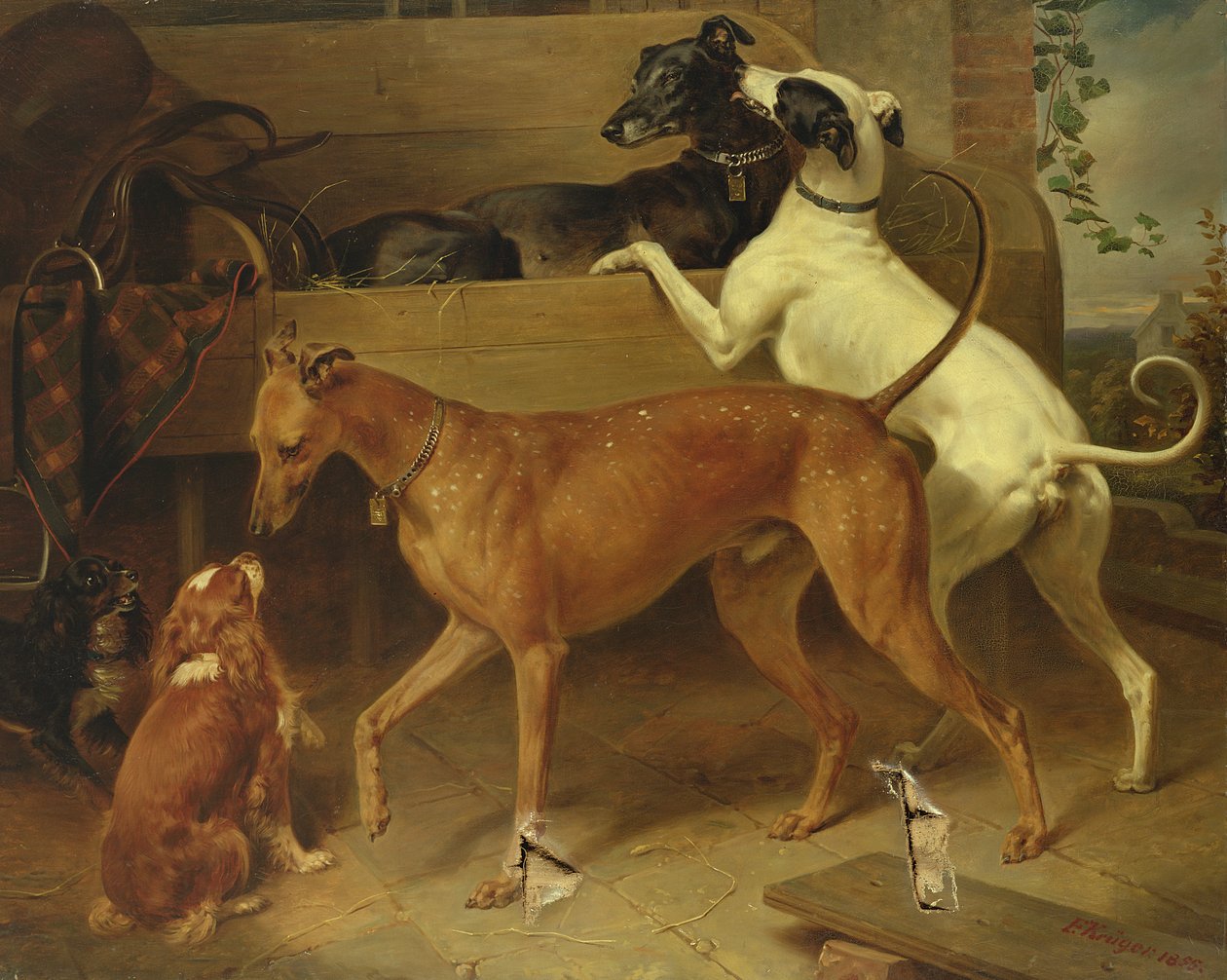Krugers hundar, 1855 av Franz Krüger
