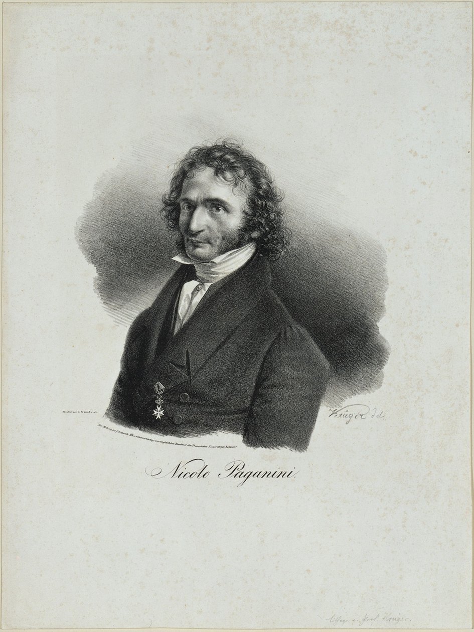 Niccolò Paganini av Franz Krüger