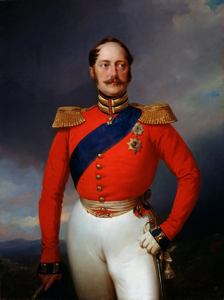 Porträtt av kejsar Nicholas I, 1796-1855, 1847. av Franz Krüger