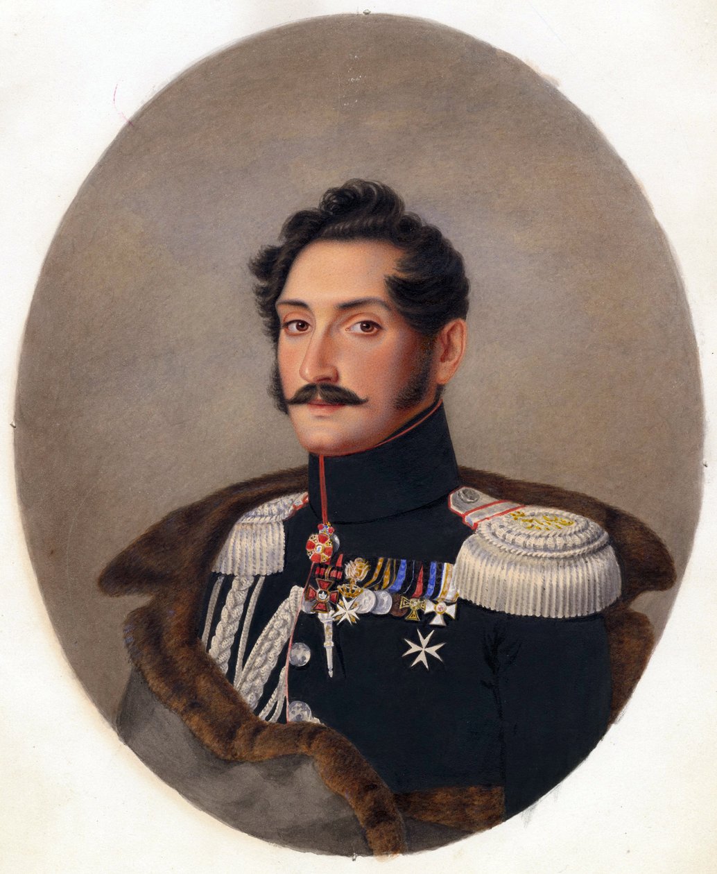 Porträtt av prins Alexey Fyodorovich Orlov av Franz Krüger