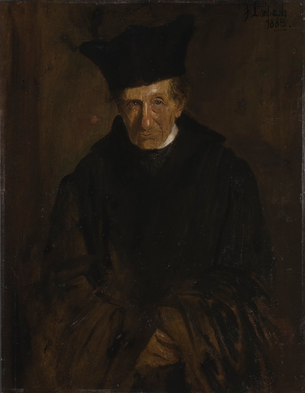 Porträtt av Ignaz von Dollinger 1799-1890, 1883. av Franz von Lenbach