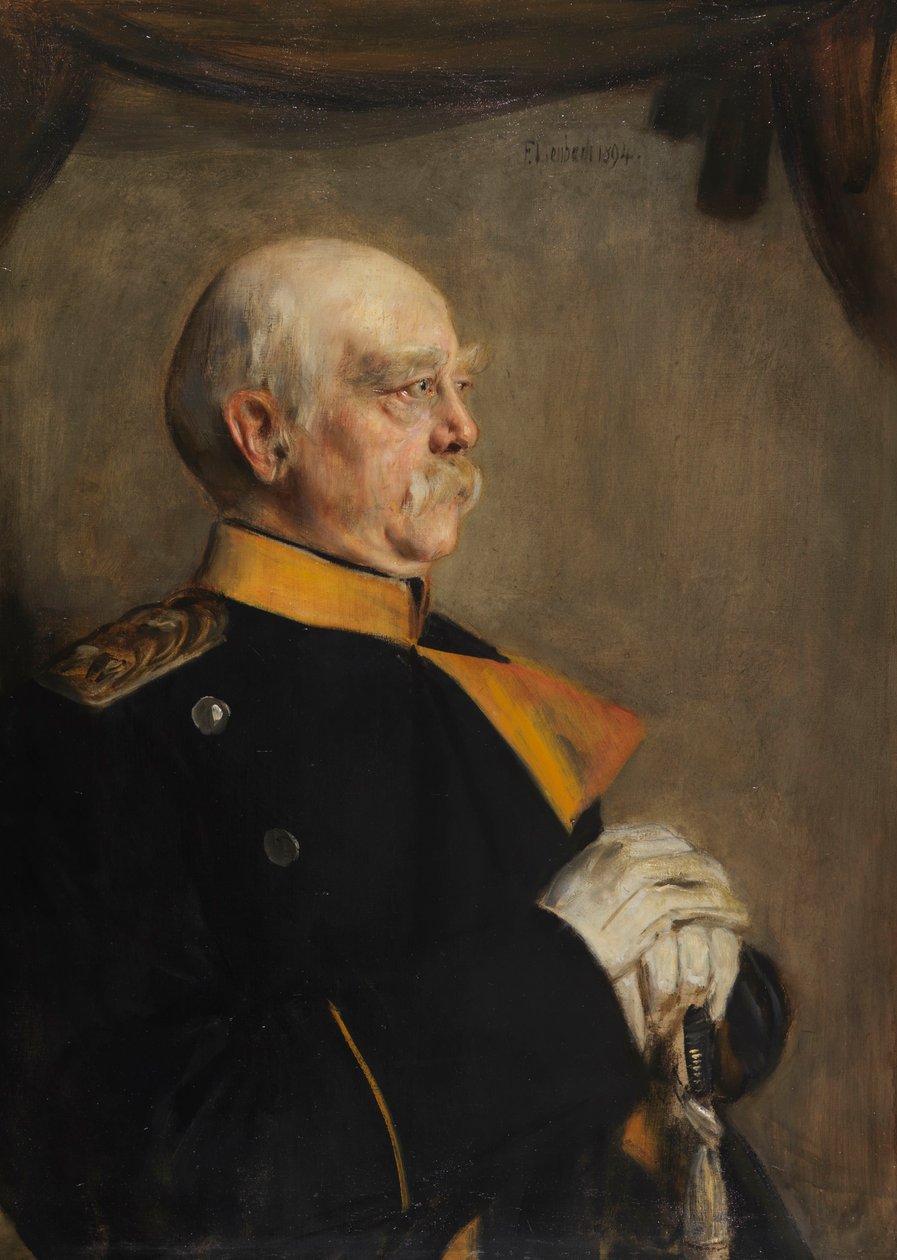 Porträtt av Otto von Bismarck 1815-1898, 1894. av Franz von Lenbach