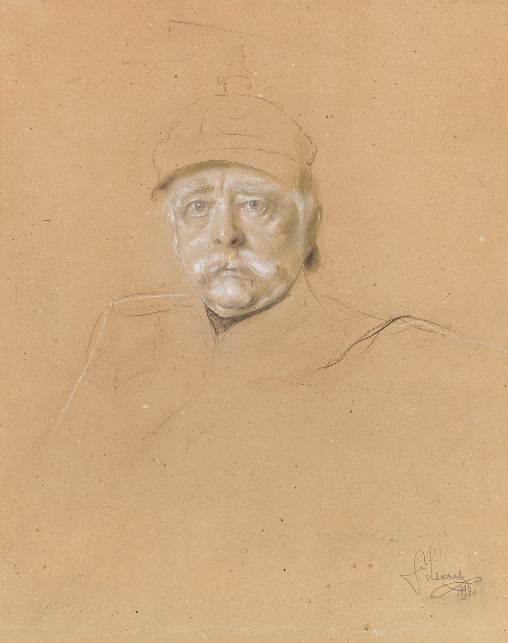 Porträtt av Otto von Bismarck 1815-1898, 1894. av Franz von Lenbach