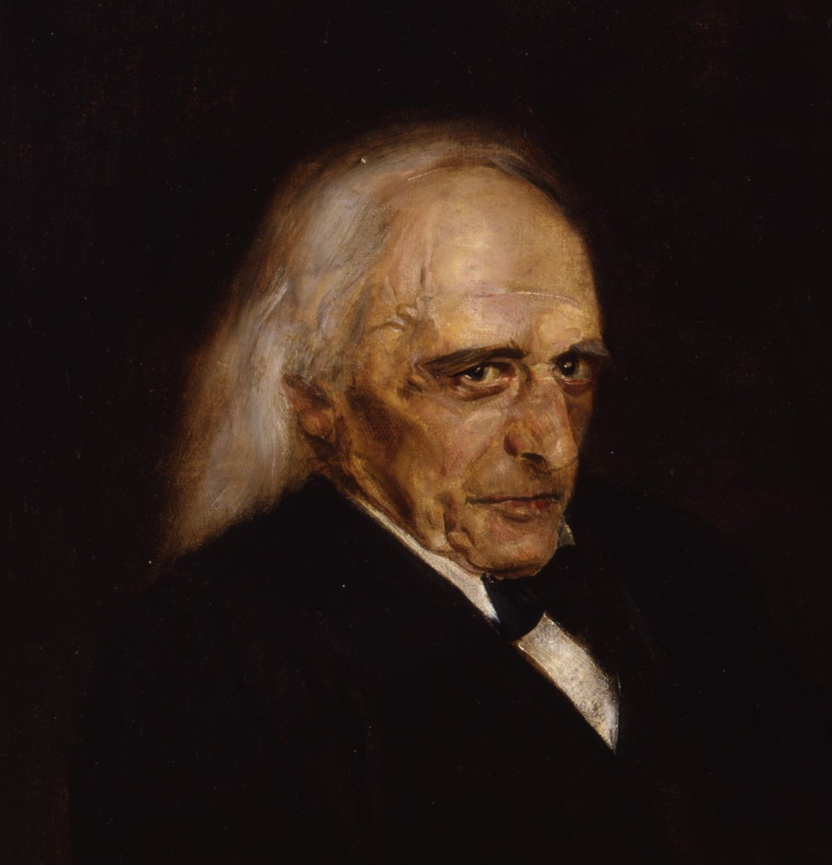Porträtt av Theodor Mommsen 1817-1903 Detalj, 1897 av Franz von Lenbach