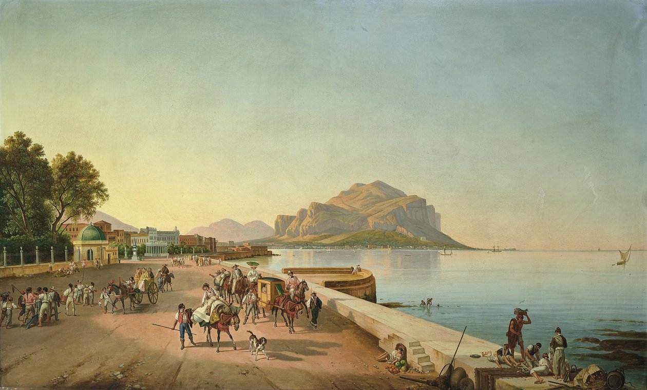 En promenad i Palermo av Franz Ludwig Catel