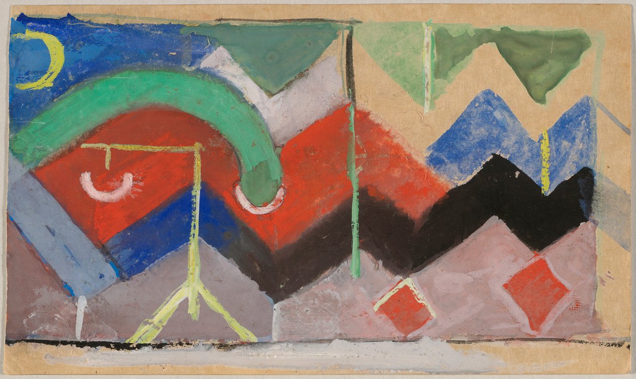 Abstrakt komposition av Franz Marc