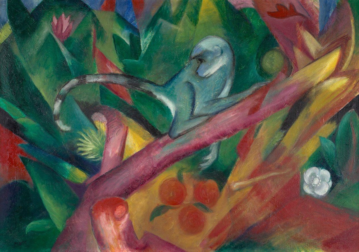 Den lilla apan av Franz Marc