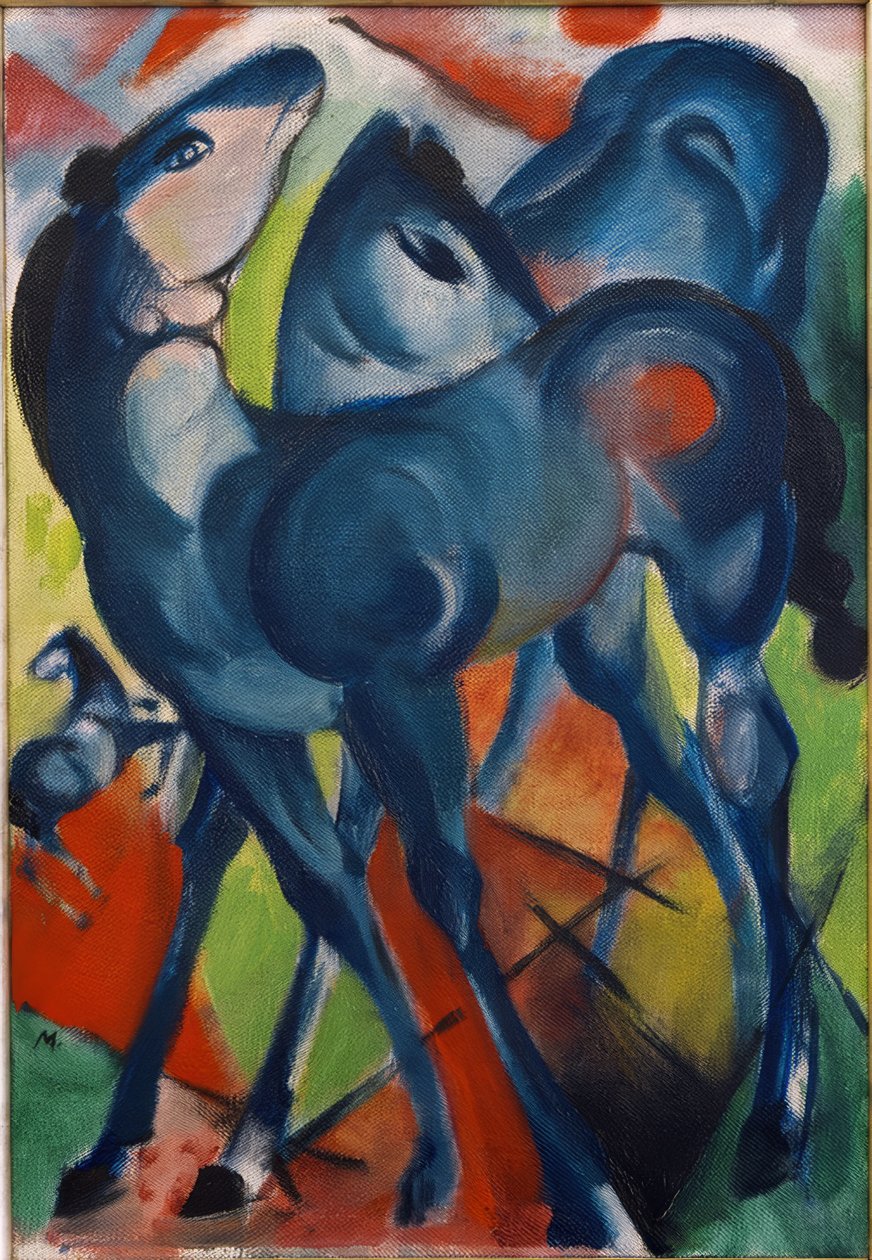 De blå fölen av Franz Marc