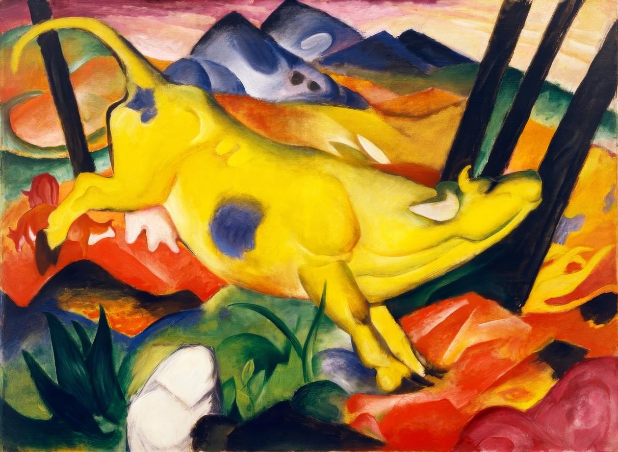 Den gula kon av Franz Marc