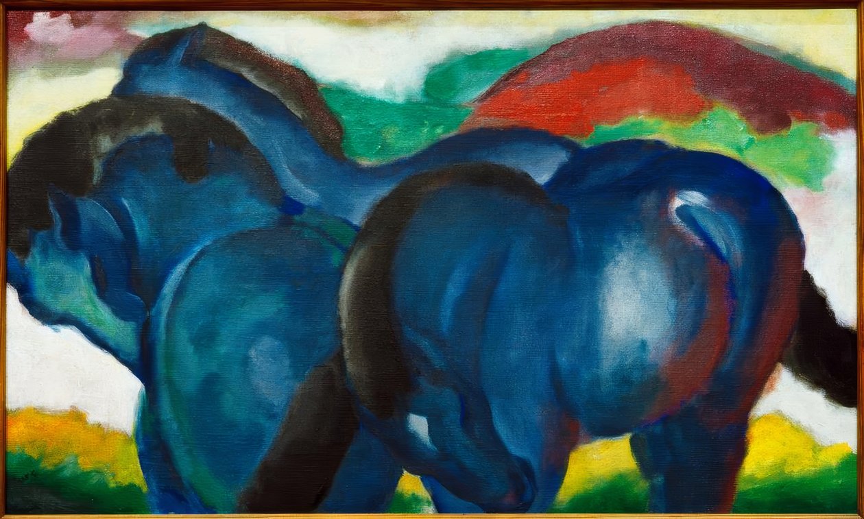 De små blå hästarna av Franz Marc