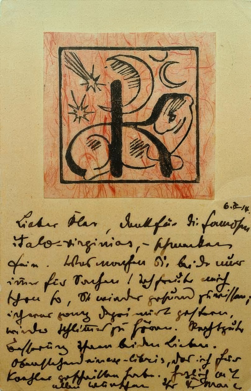 Exlibris Bernhard Köhler av Franz Marc