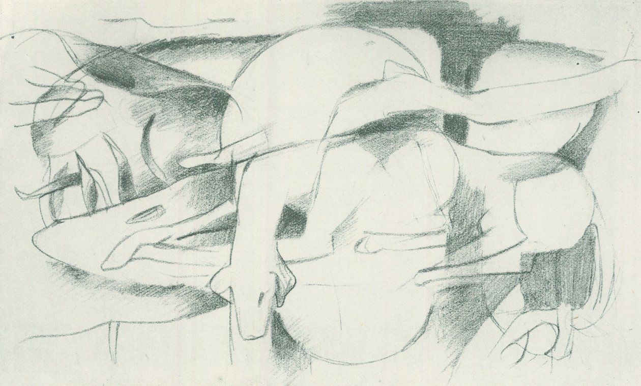 Franz Marc - Skissbok från fältet - Blad 04 av Franz Marc