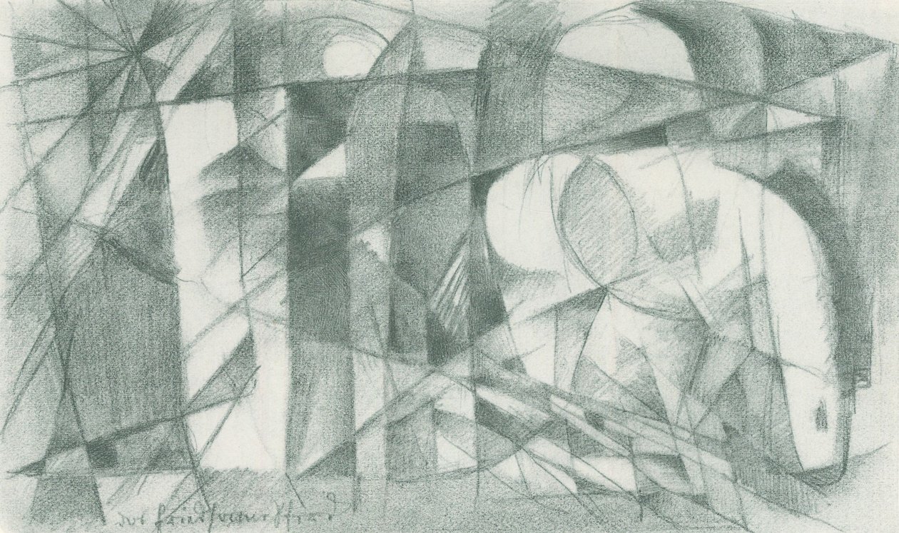 Franz Marc - Skissbok från fältet - Blad 14 av Franz Marc