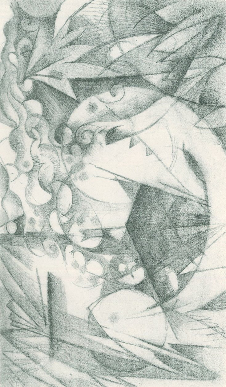 Franz Marc - Skissbok från fältet - Blad 18 av Franz Marc