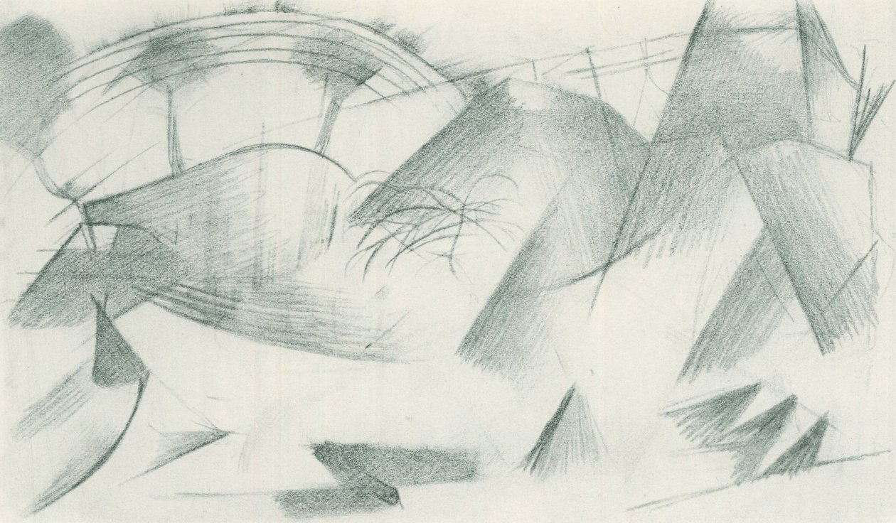 Franz Marc - Skissbok från fältet - Blad 33 av Franz Marc