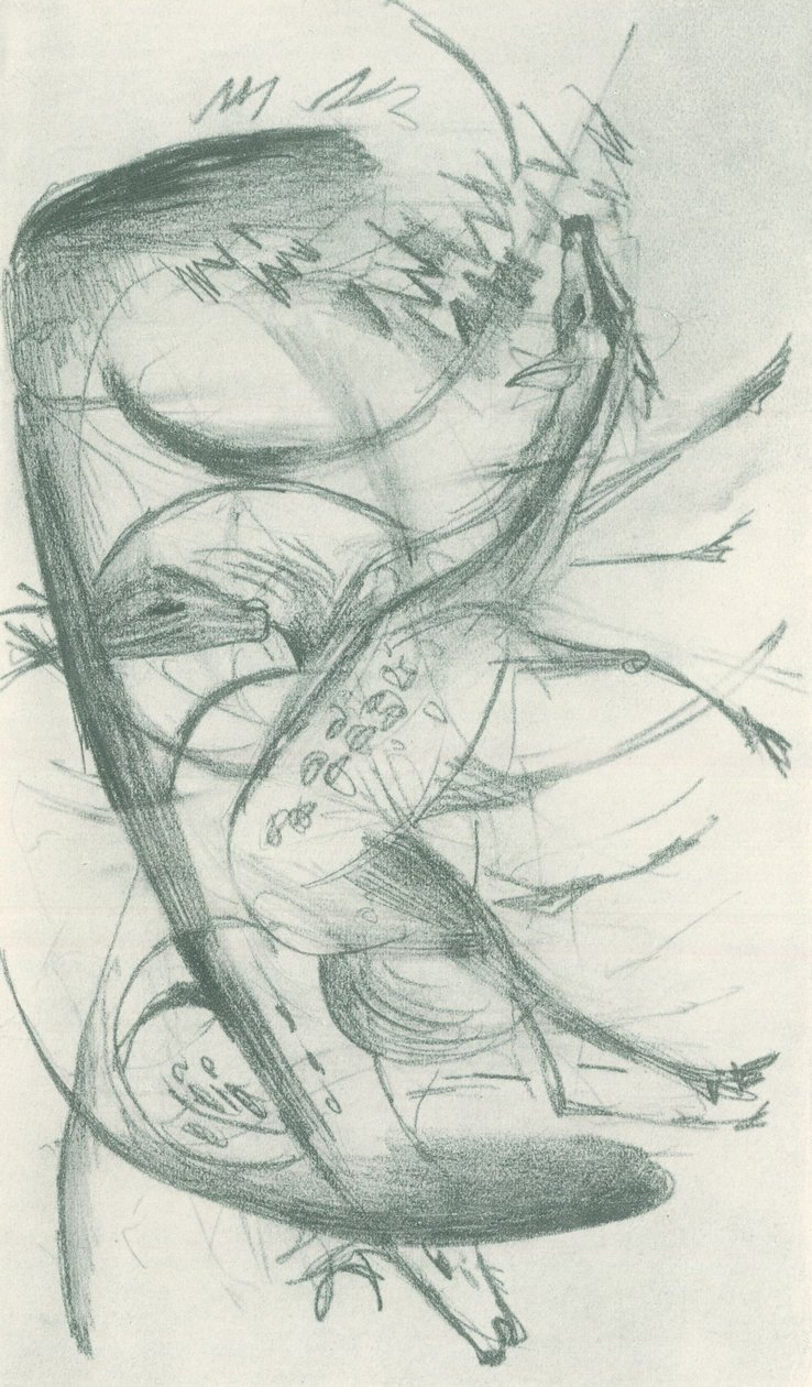 Franz Marc - Skissbok från fältet - Blad 36 av Franz Marc