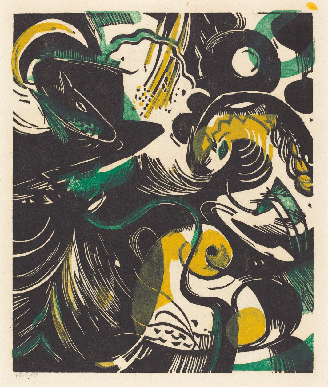 Genesis II (Schöpfungsgeschichte II) av Franz Marc
