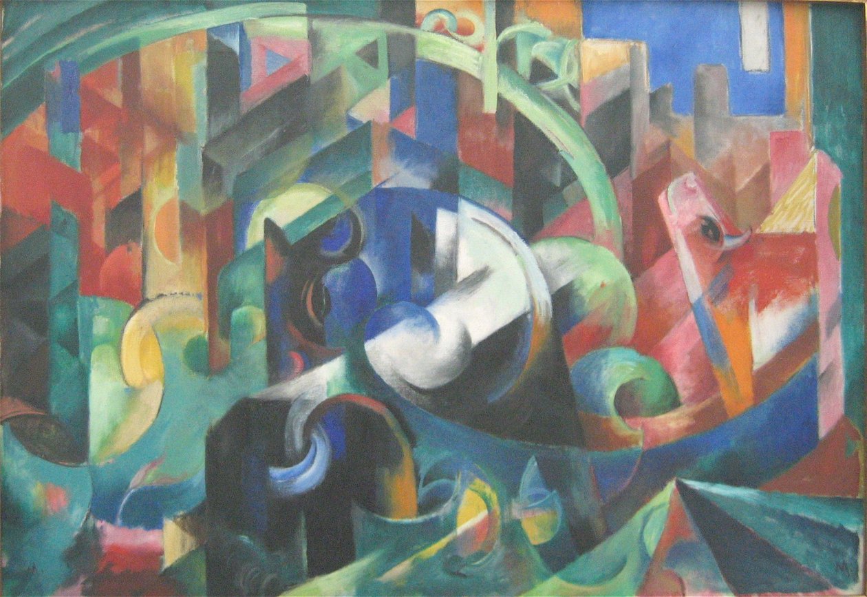 Tysk:  Rinder I Nötkreatur I av Franz Marc