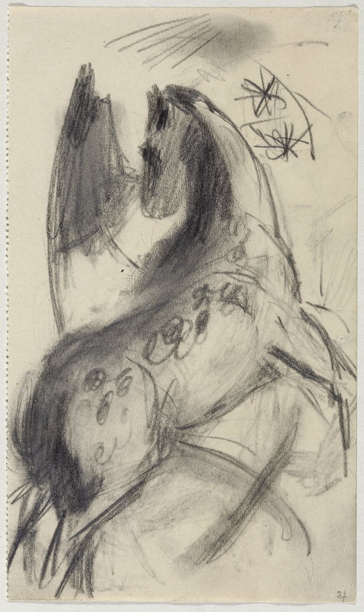 Tyska: Hoppande häst av Franz Marc