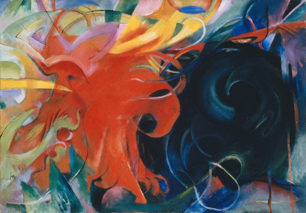 Kämpande former av Franz Marc