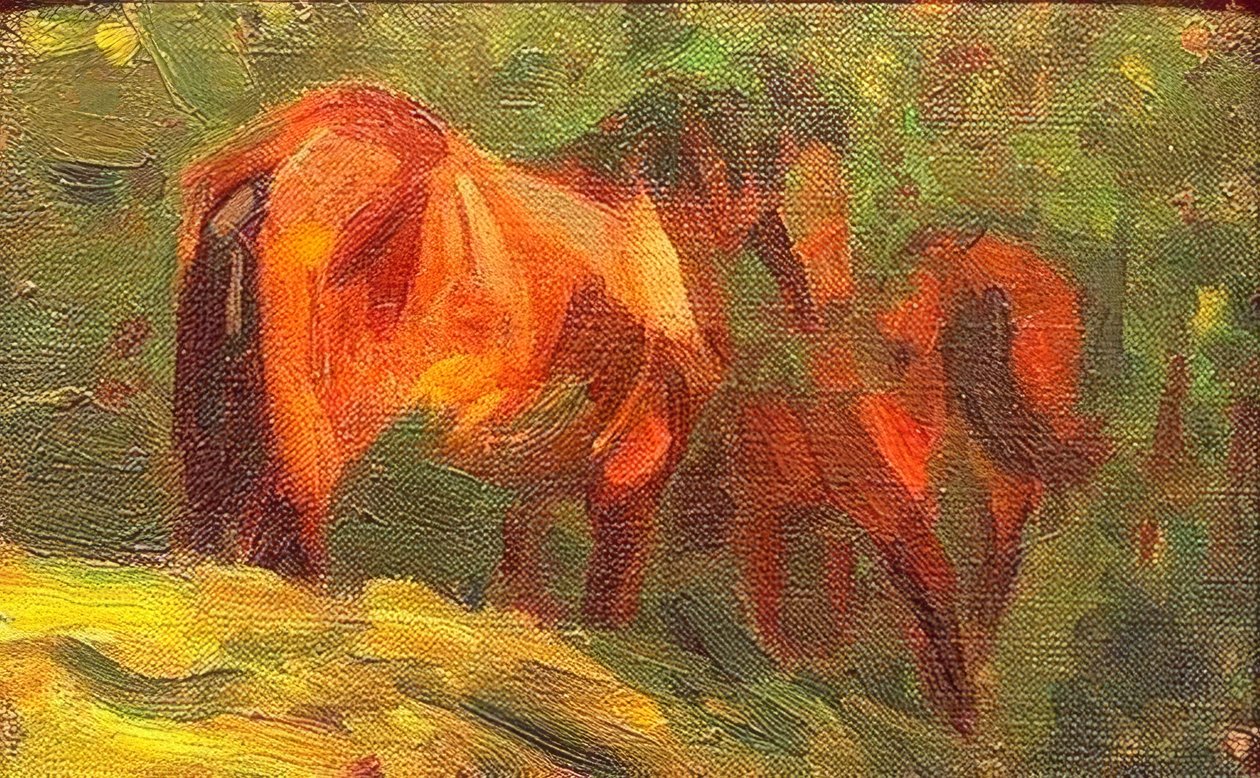Småhäststudie av Franz Marc