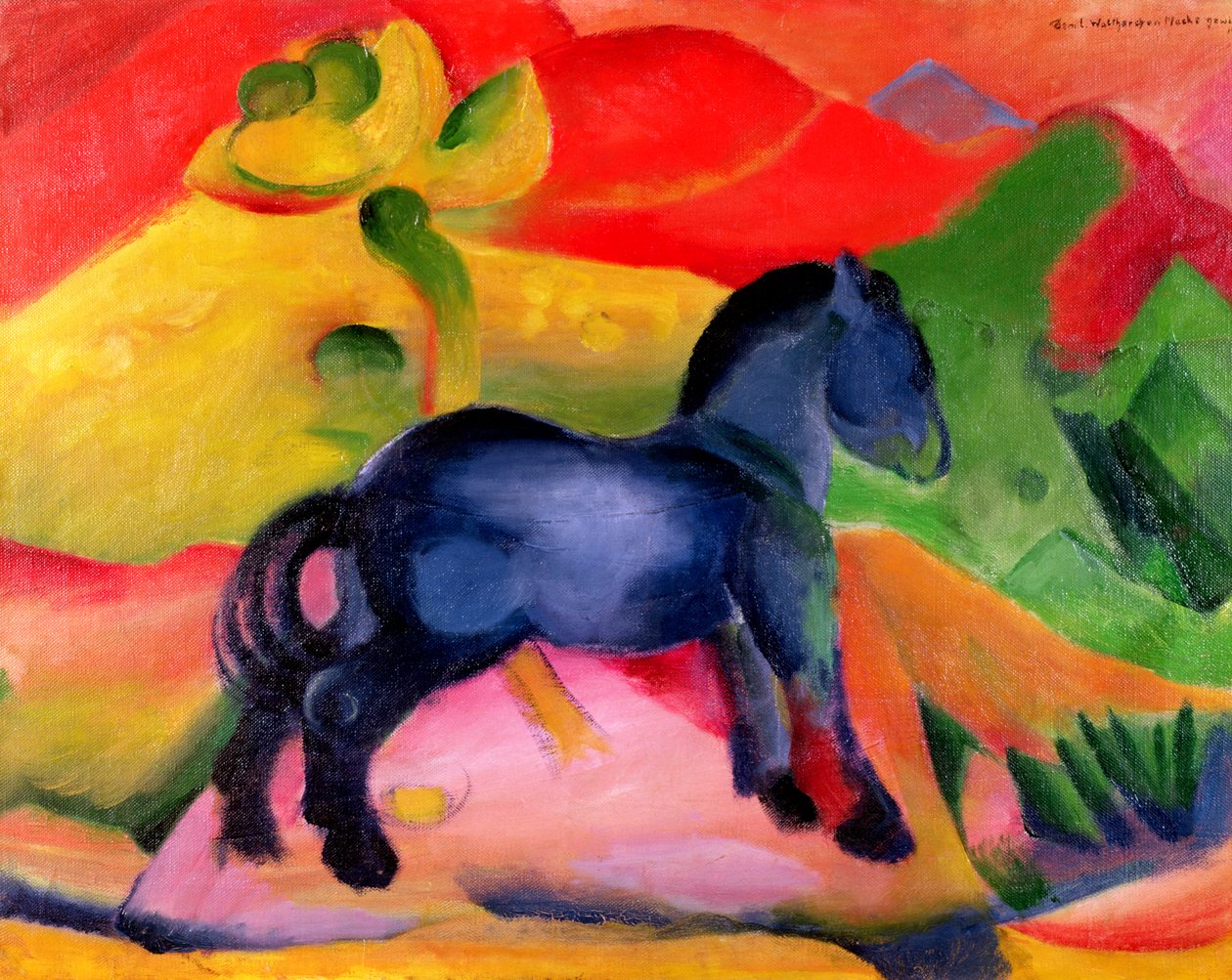 Lilla blå hästen, 1912 av Franz Marc