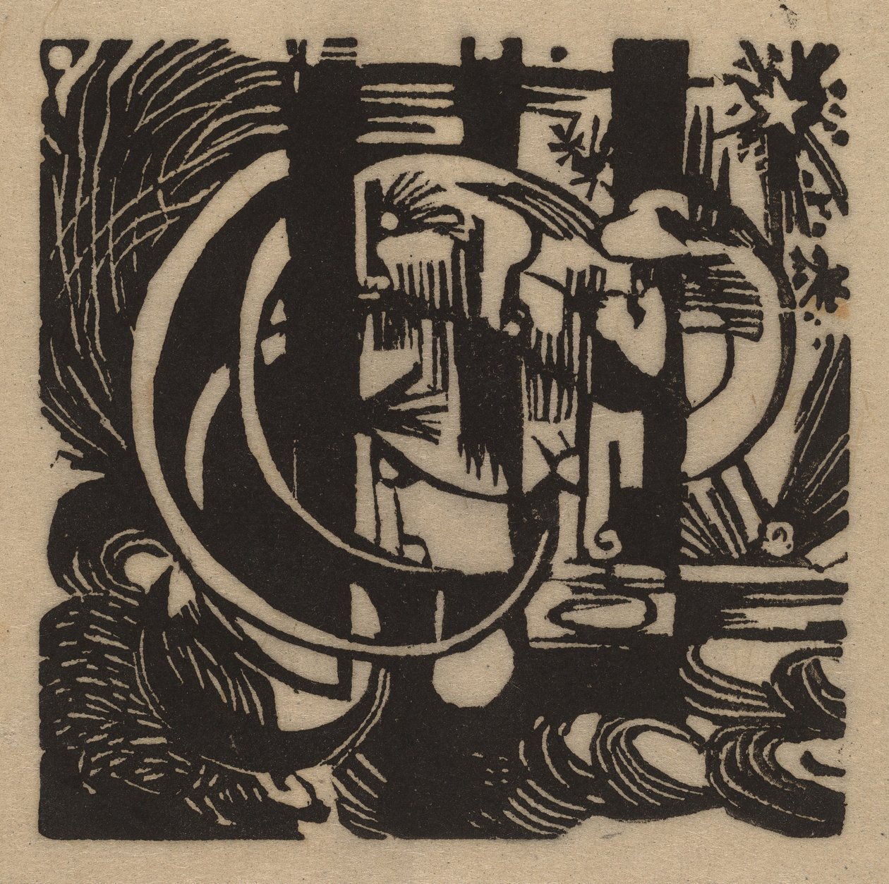 Ödlor, 1912. av Franz Marc
