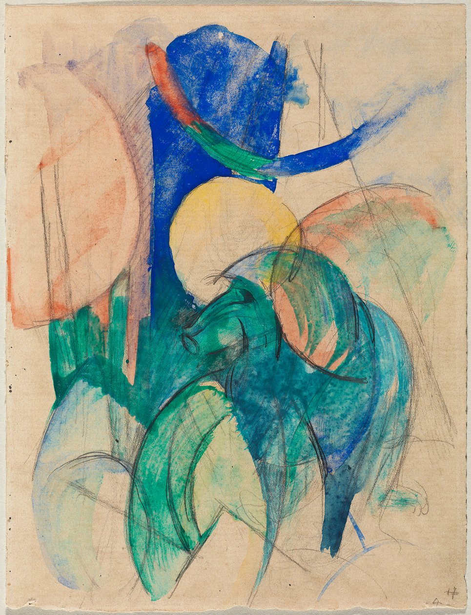 Mandrill av Franz Marc
