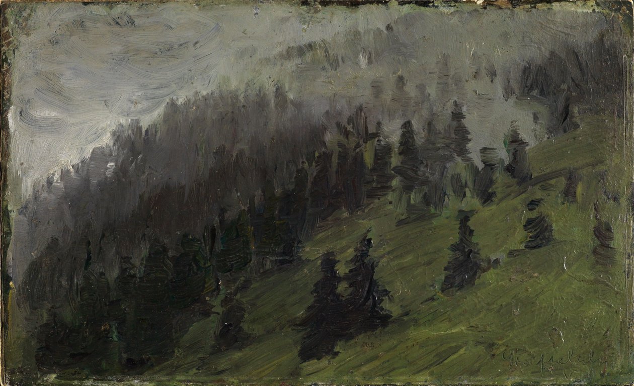 Dimma mellan granar av Franz Marc
