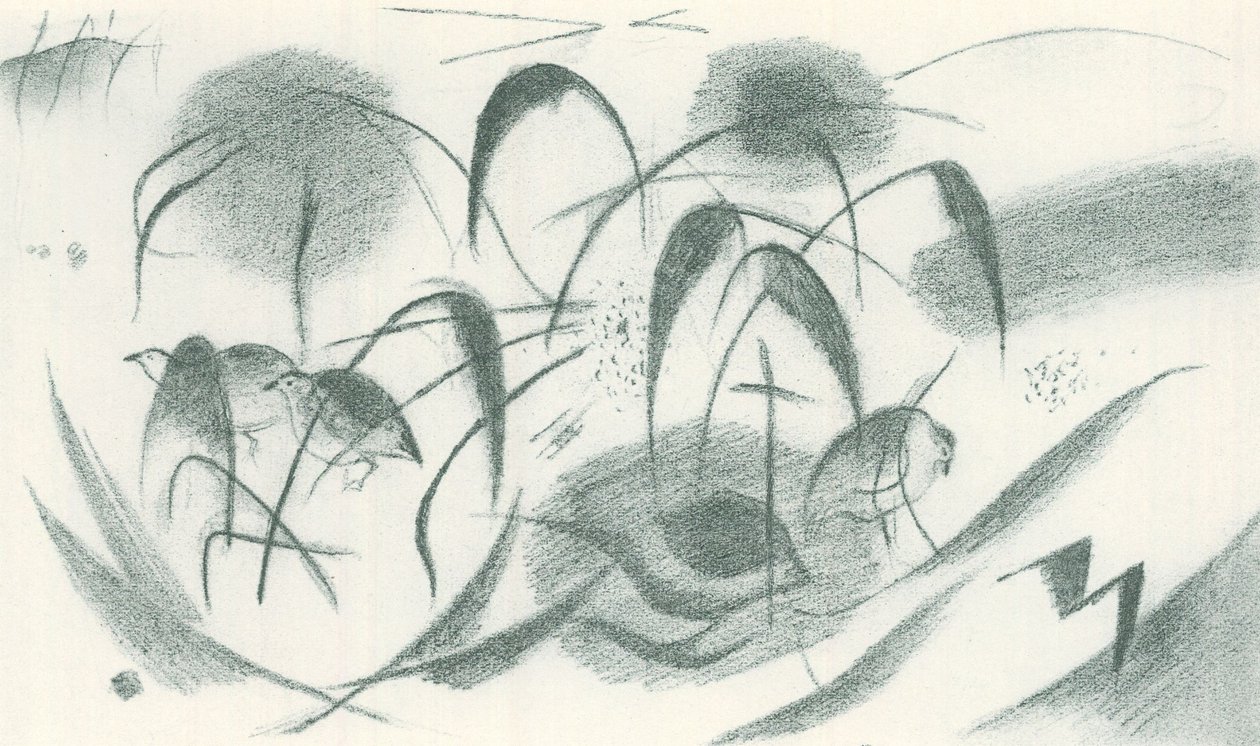 Perlhöns av Franz Marc
