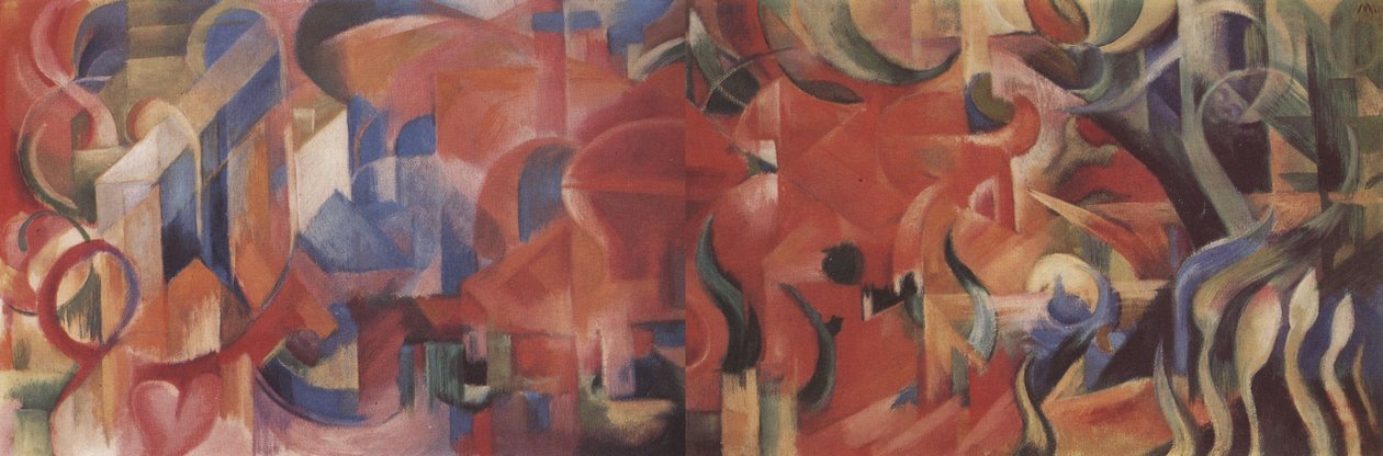 Spela formulär av Franz Marc