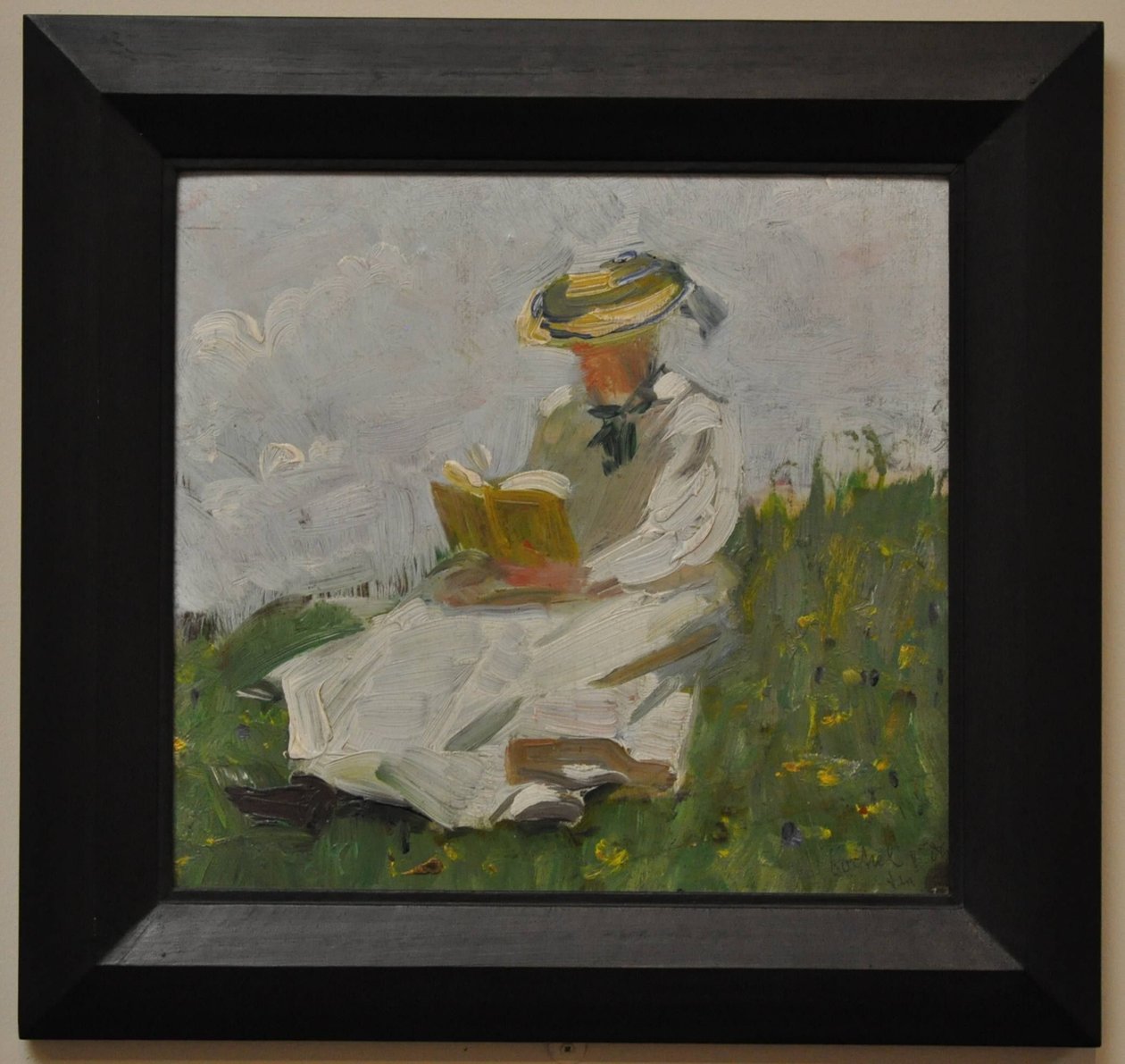 Läsande kvinna i det gröna av Franz Marc