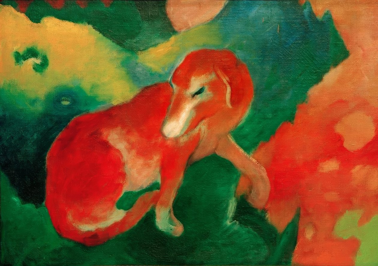 Röd hund av Franz Marc