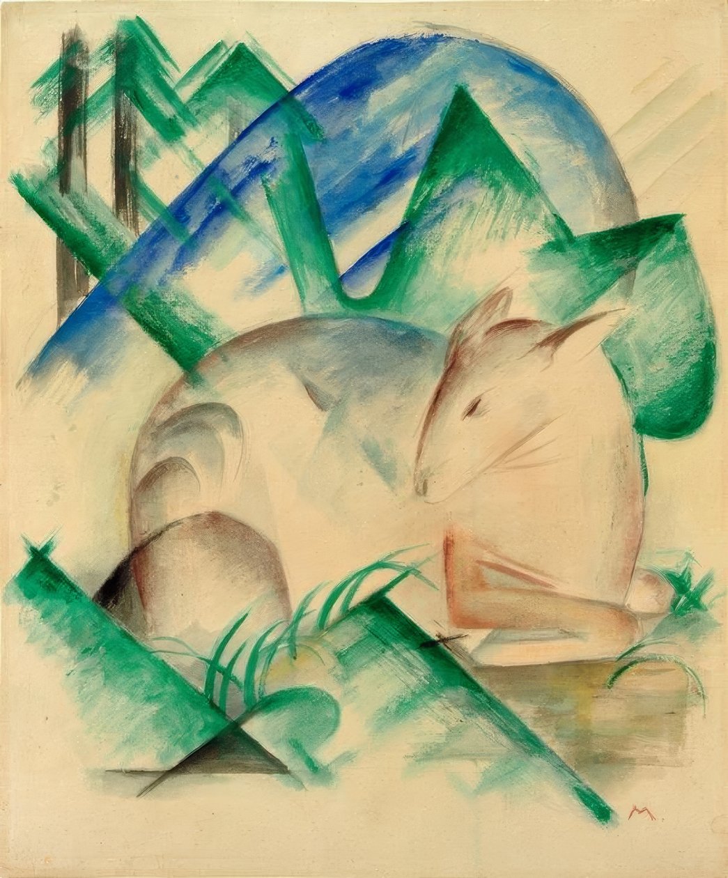 Kronhjort (sovhjort) av Franz Marc