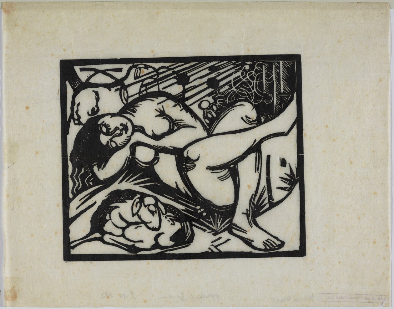Den sovande herdinnan av Franz Marc