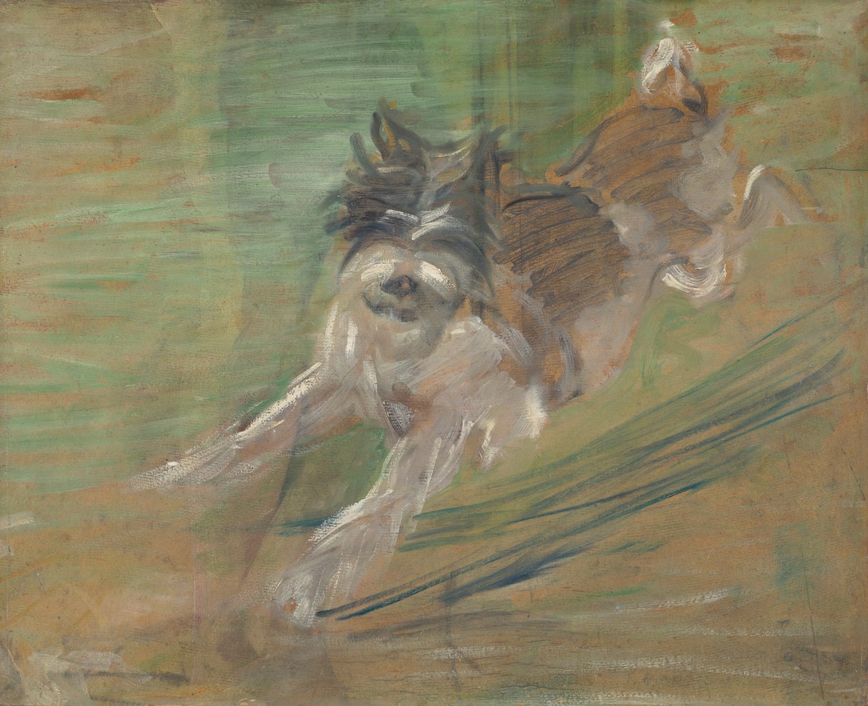 Hoppande hund ”Schlick” av Franz Marc