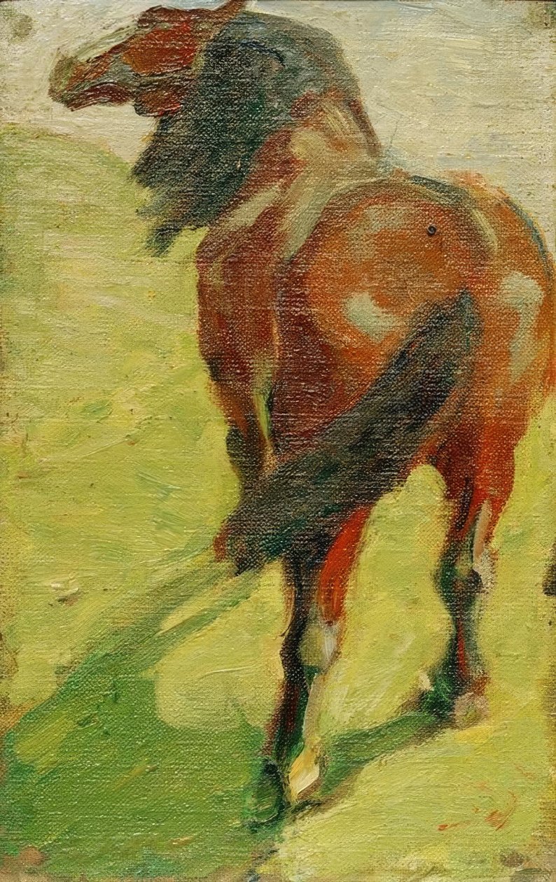 Studie av en häst av Franz Marc