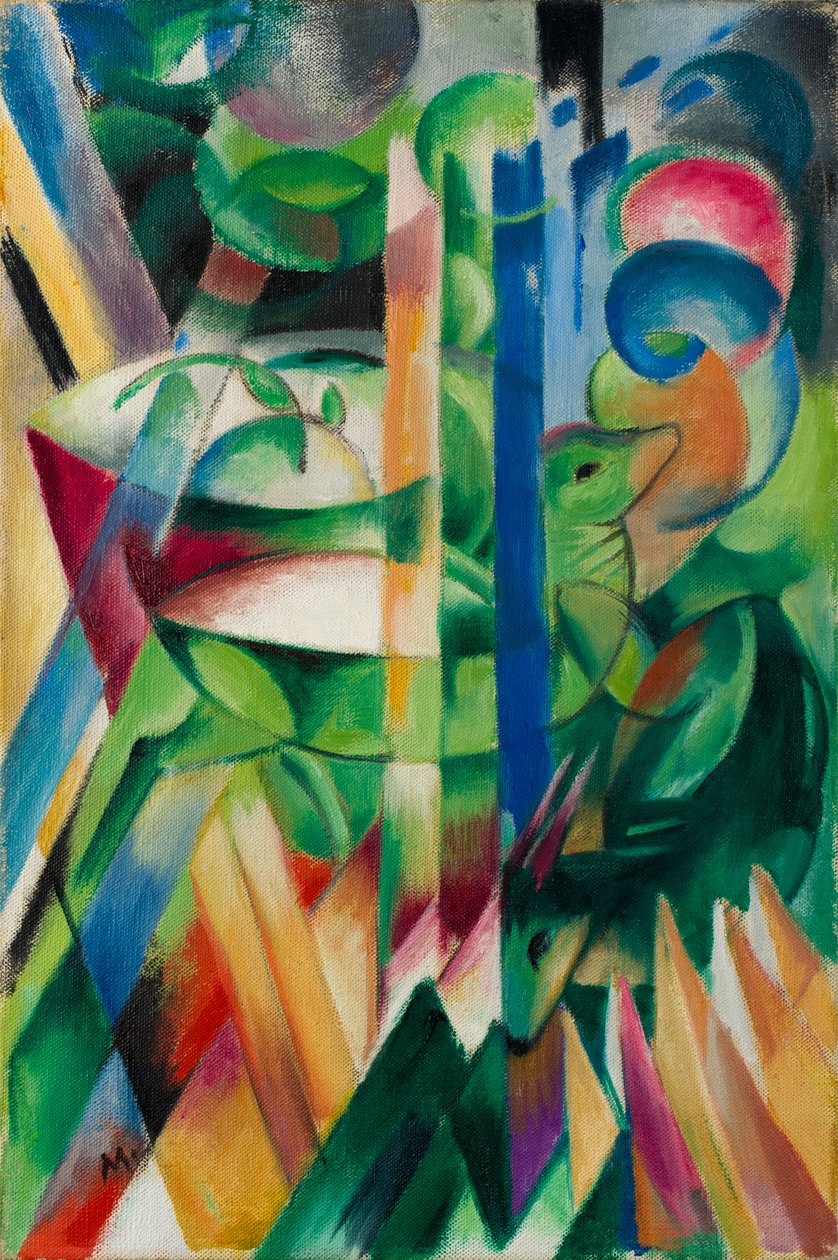 De små bergsgetterna av Franz Marc