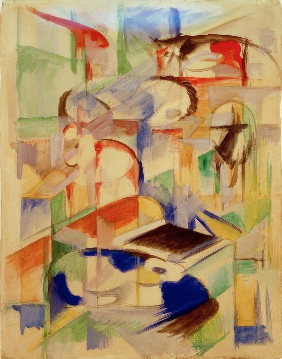 Djurens sammansättning av Franz Marc