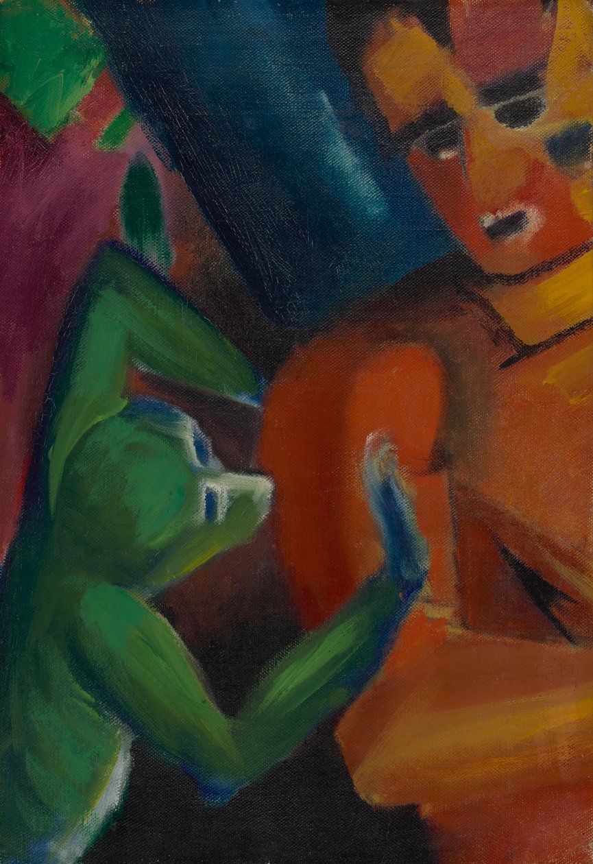 apa och människa av Franz Marc