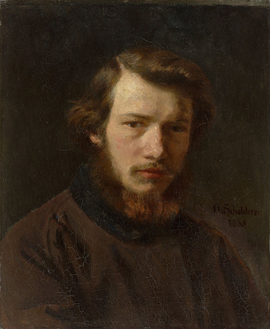 Självporträtt vid 24 års ålder, 1858. av Franz Otto Scholderer