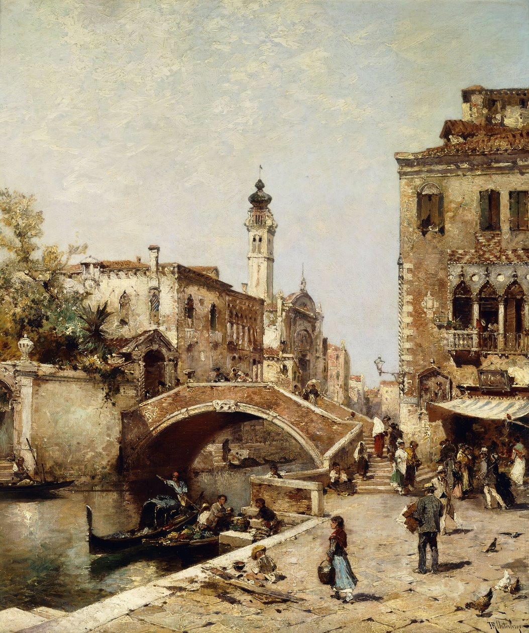 Santa Catarina-kanalen, Venedig, av Franz Richard Unterberger