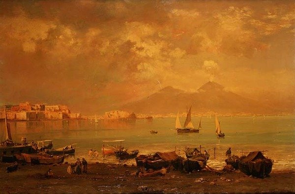 Neapelbukten av Franz Richard Unterberger