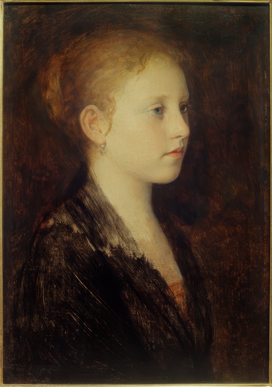 Flicka huvud av Franz Rumpler