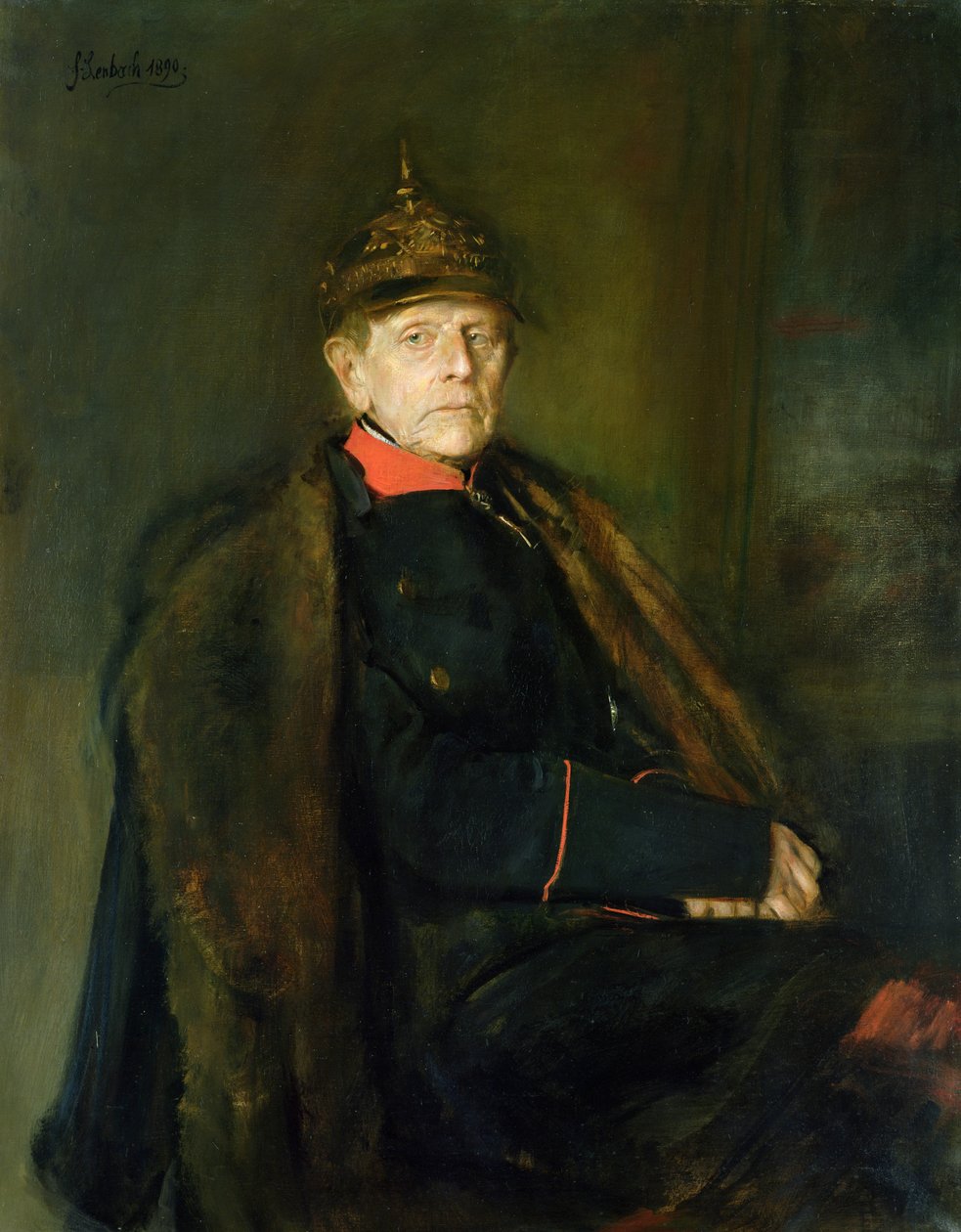 Generalfältmarskalk Helmuth Graf von Moltke (1800-91), 1890 av Franz Seraph von Lenbach