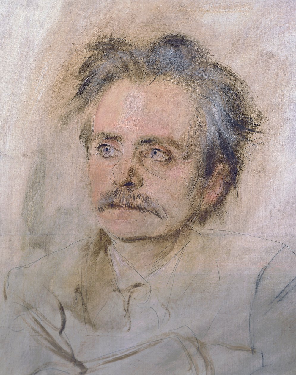 Porträtt av Edvard Grieg (Bergen av Franz Seraph von Lenbach