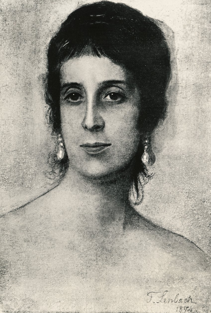 Porträtt av Laura Acton (Neapel av Franz Seraph von Lenbach